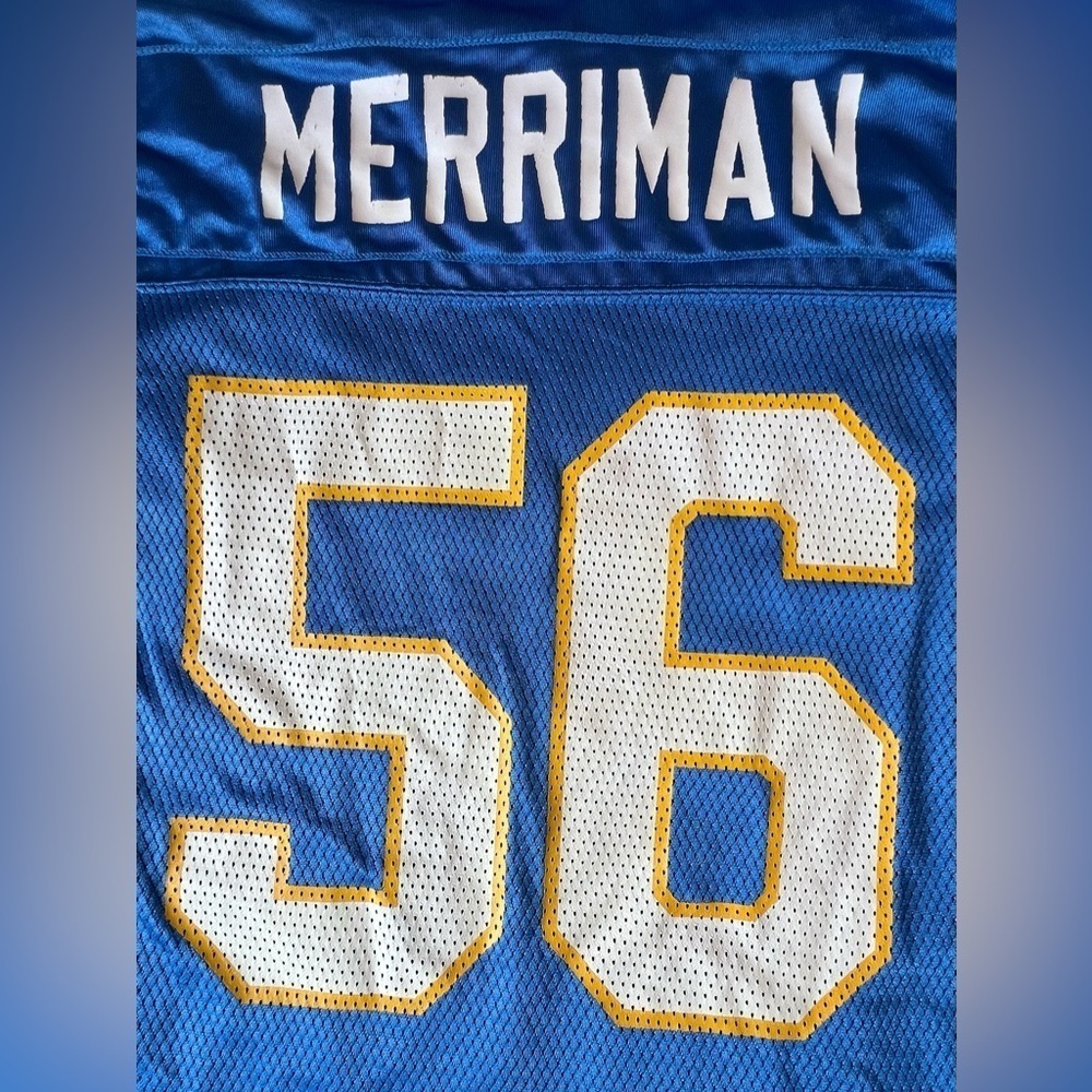 Shawne Merriman San Diego Chargers Reebok Authentic Jersey View 3